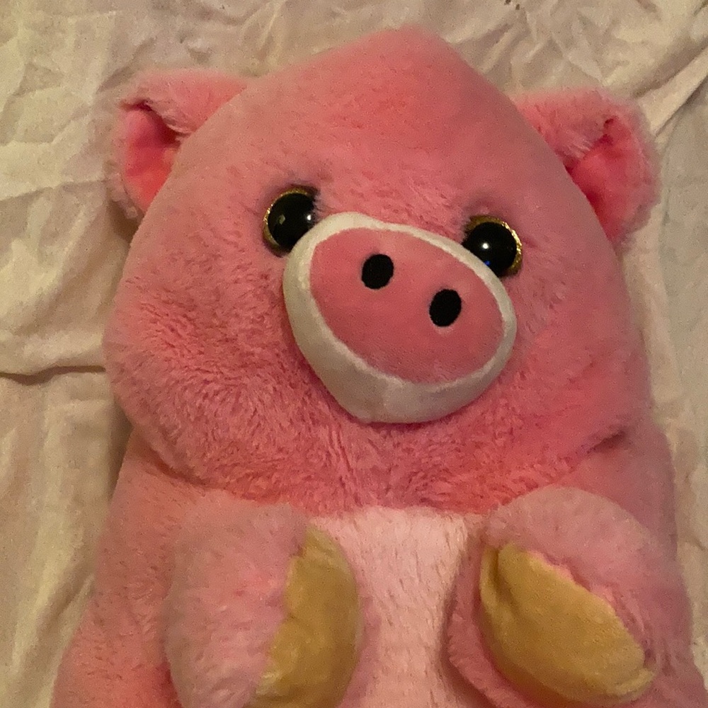 Soft Plush Pink Peek-A-Boo Pig